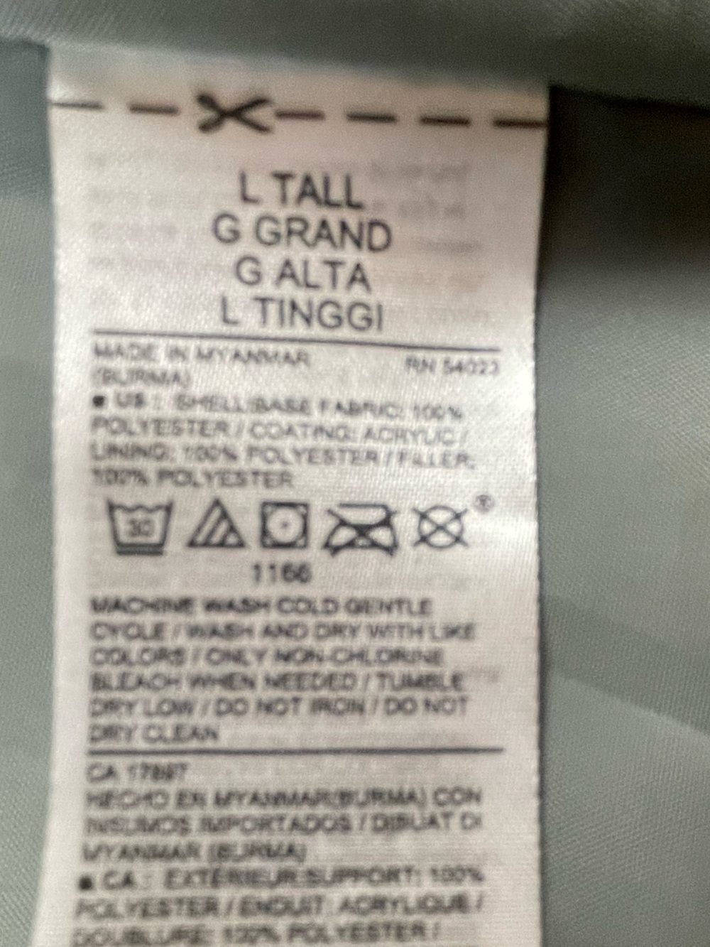 Old Navy Quilted Gray Lightweight Sleeveless Zip Vest Large Tall - Picture 3 of 8
